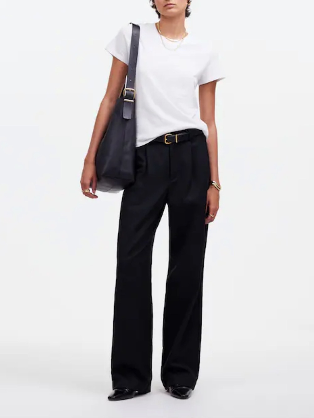 Madewell Mid-Rise Pleated Trouser Pants - Picture 4 of 13